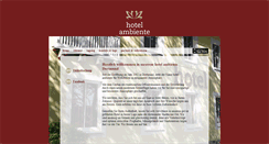 Desktop Screenshot of hotel-ambiente.info